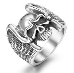 S.steel skull ring