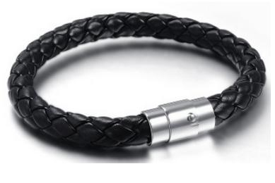 S.steel leather bracelet